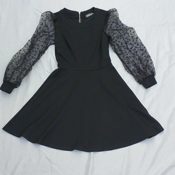 black party dress with feathers Good Girl Gone Glam Feather Mini Dress